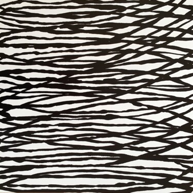 Malerei mit dem Titel "BLACK N’ WHITE 04" von Xaro, Original-Kunstwerk, Acryl Auf Holzplatte montiert