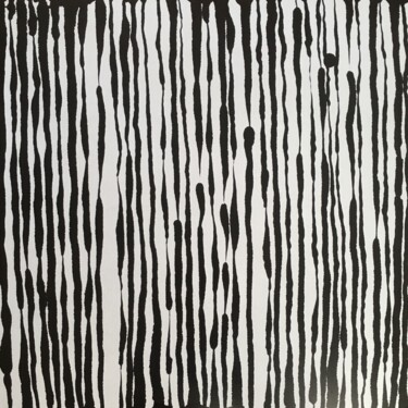 Malerei mit dem Titel "BLACK N’ WHITE 05" von Xaro, Original-Kunstwerk, Acryl Auf Holzplatte montiert