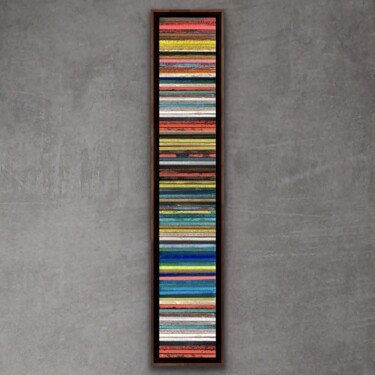 Photography titled "TOTEM USED COLORS" by Xaro, Original Artwork, Digital Photography Mounted on Wood Panel