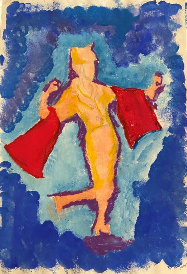 Painting titled "Figure de mode I" by Xavier Trobel, Original Artwork, Acrylic