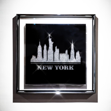 Rzeźba zatytułowany „Diamond's New York” autorstwa Xavier Wttrwulghe, Oryginalna praca, Szkło
