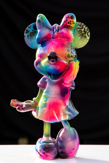 Sculpture intitulée "Minnie Street Art 0…" par Xavier Wttrwulghe, Œuvre d'art originale, Résine