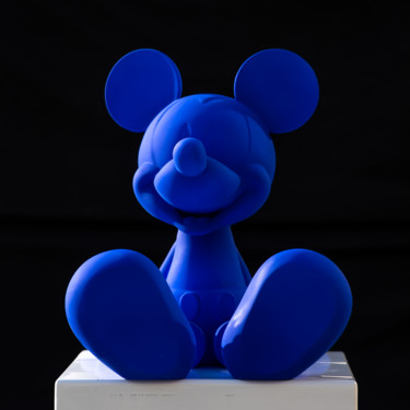 Γλυπτική με τίτλο "Mickey Blue ultra m…" από Xavier Wttrwulghe, Αυθεντικά έργα τέχνης, Ρητίνη