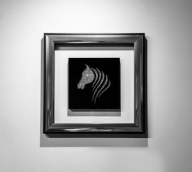 Skulptur mit dem Titel "Diamond's Horse" von Xavier Wttrwulghe, Original-Kunstwerk, Aluminium