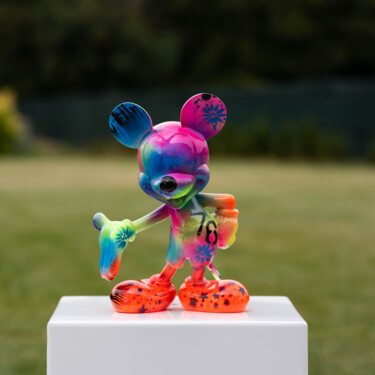 Sculpture titled "Mickey D Street Art…" by Xavier Wttrwulghe, Original Artwork, Resin