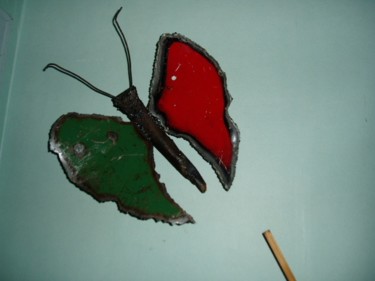 Peinture intitulée "le papillon2" par Xavier Sayago, Œuvre d'art originale
