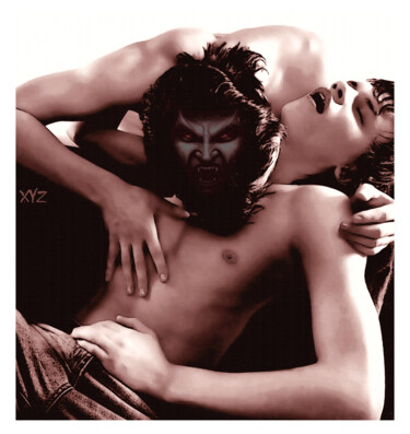 Digitale Kunst mit dem Titel ""Draculade party" p…" von Xavier-Yves Zarani, Original-Kunstwerk, Digitale Malerei