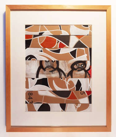 Картина под названием "PANORAMIC HEAT" - Xavier Cocheton, Подлинное произведение искусства, Акрил Установлен на картон