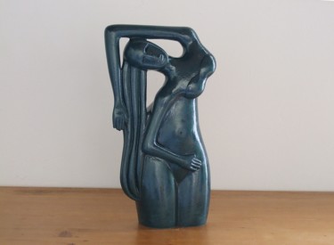 Sculpture titled "Sherazade" by Xavier Jarry-Lacombe, Original Artwork, Terra cotta