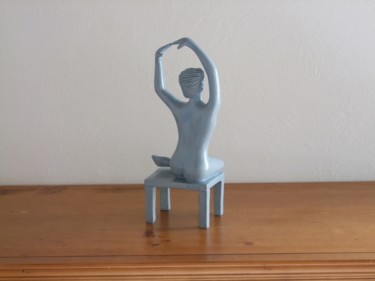 Sculpture intitulée "Nude with the Coffe…" par Xavier Jarry-Lacombe, Œuvre d'art originale, Terre cuite