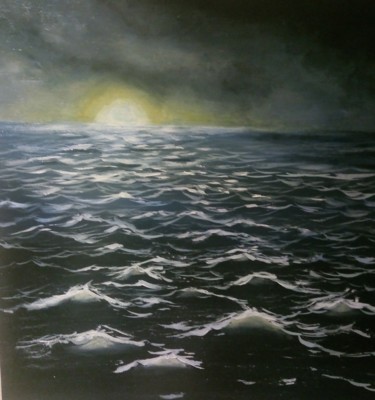 Peinture intitulée "REFLET DE SOLEIL" par Xc.Painting, Œuvre d'art originale, Acrylique