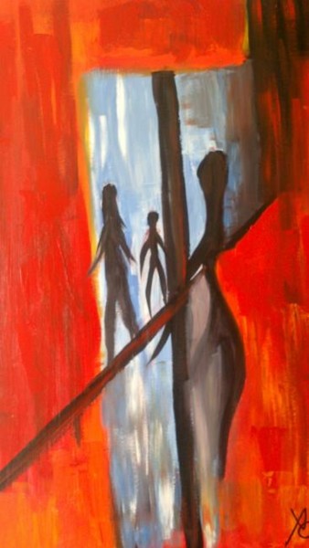 Peinture intitulée "rentrons" par Xc.Painting, Œuvre d'art originale, Huile