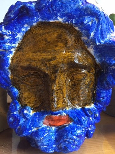 Sculpture intitulée "Tanned Poseïdon" par Xcflydream, Œuvre d'art originale, Plâtre