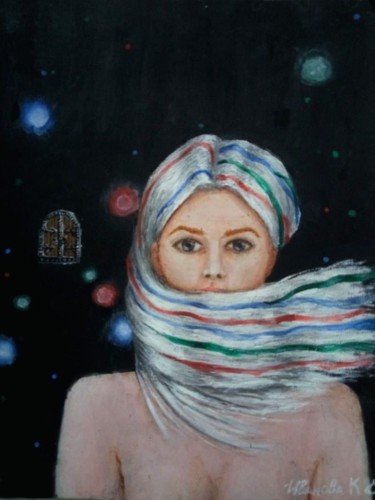 Painting titled "В никогда.jpg" by Kseniia Ivanova, Original Artwork, Tempera