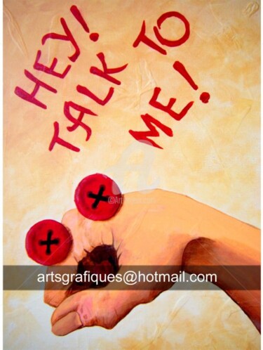 Pintura titulada "Talk to me" por Armengol, Obra de arte original, Acrílico