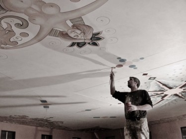 Pittura intitolato "the-ceiling-of-new-…" da Timi, Opera d'arte originale