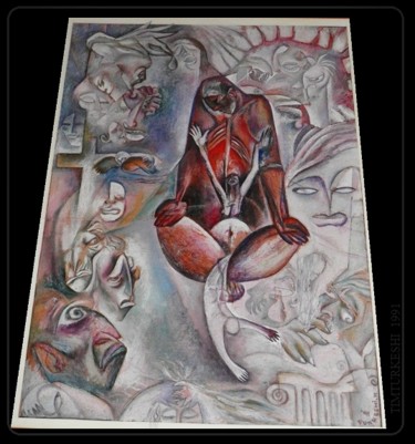 Pittura intitolato "1991-timturkeshi.jpg" da Timi, Opera d'arte originale