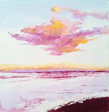 Painting titled "Nuage n°21" by Xi Chen, Original Artwork, Oil