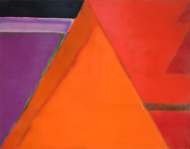 Pintura intitulada "geometric abstract…" por Xia Wu, Obras de arte originais, Acrílico