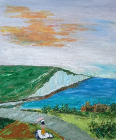 Painting titled "Seaview of East Sus…" by Xiaomei Li, Original Artwork, Acrylic