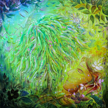 Painting titled "Tree of the life" by Xiaoning Yu, Original Artwork, Oil