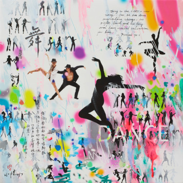 Pintura titulada "Danse" por Xiaoyang Galas, Obra de arte original, Acrílico