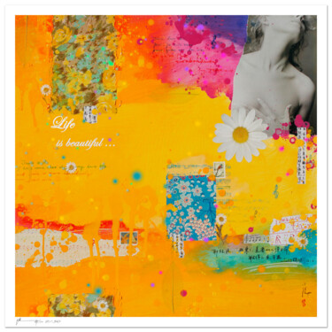Life is beautiful - Tirage d'art signé, numéroté Gravures & estampes intitulée "Life is beautiful -…" par Xiaoyang Galas, Œuvre d'art originale, Impression numérique
