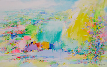 Pintura intitulada "Breathe" por Xiaoyang Galas, Obras de arte originais, Acrílico