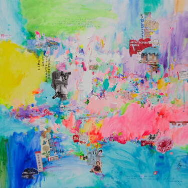 Картина под названием "Amazing days" - Xiaoyang Galas, Подлинное произведение искусства, Акрил Установлен на Деревянная рама…