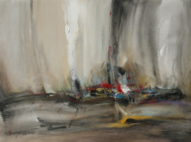 Painting titled "Le combat de lumière" by Xiaoyang Galas, Original Artwork, Acrylic