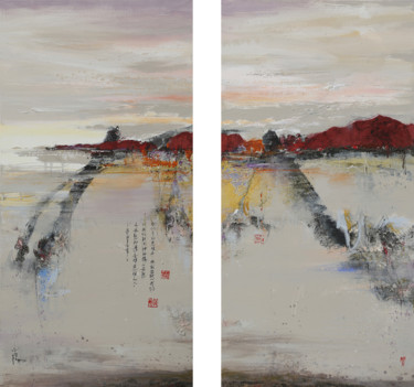 Pittura intitolato "Comfort me" da Xiaoyang Galas, Opera d'arte originale