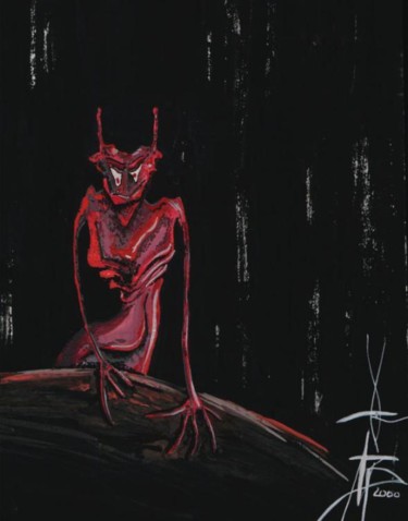Painting titled "Мой демон" by Ximera, Original Artwork