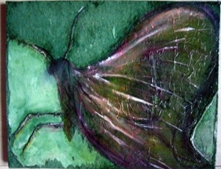 Peinture intitulée "Insectes_3" par Wei Mazzolini, Œuvre d'art originale, Huile