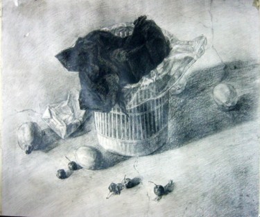 Peinture intitulée "Nature morte" par Wei Mazzolini, Œuvre d'art originale