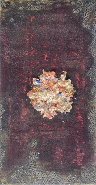 Peinture intitulée "Cabochon calcitique" par Xirkys, Œuvre d'art originale, Acrylique