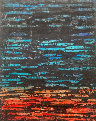 Картина под названием "Vibrations colorées" - Xirkys, Подлинное произведение искусства, Акрил