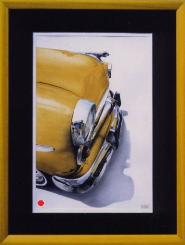 Painting titled "dolmus taxi # 3" by Pascal Serviès, Original Artwork, Watercolor