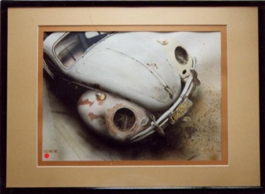 Painting titled "abandonnée !" by Pascal Serviès, Original Artwork, Watercolor