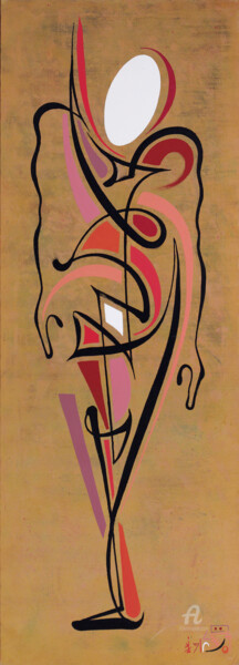 Peinture intitulée "la botta" par X.O., Œuvre d'art originale, Huile Monté sur Châssis en bois
