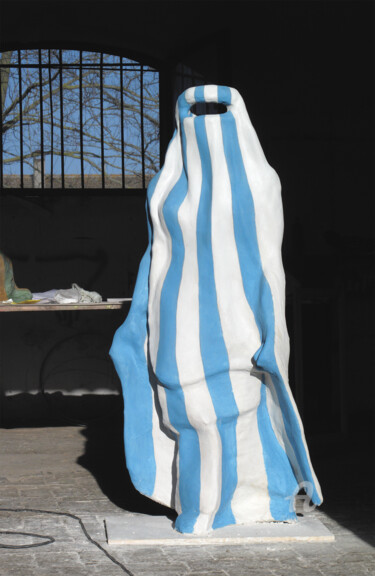 Skulptur mit dem Titel ""Burka-BAG"" von X.O., Original-Kunstwerk, Gips
