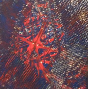Peinture intitulée "Galaxie perdue" par Nanoun, Œuvre d'art originale, Acrylique