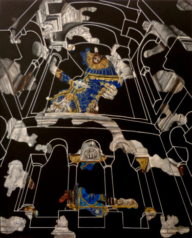 Pittura intitolato "Trinité morcelée re…" da Xp, Opera d'arte originale, Acrilico