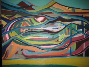 Peinture intitulée "Cabo de Gata" par Xraylima, Œuvre d'art originale, Huile