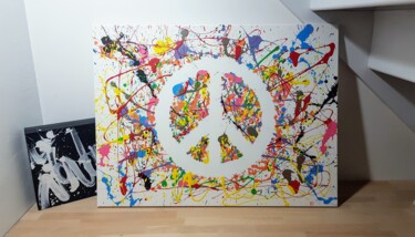 Malerei mit dem Titel "Peace" von Xris, Original-Kunstwerk, Acryl