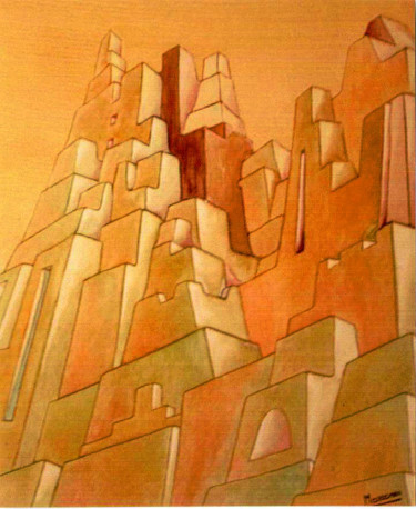 Schilderij getiteld "Dune.jpg" door Xristo, Origineel Kunstwerk, Olie