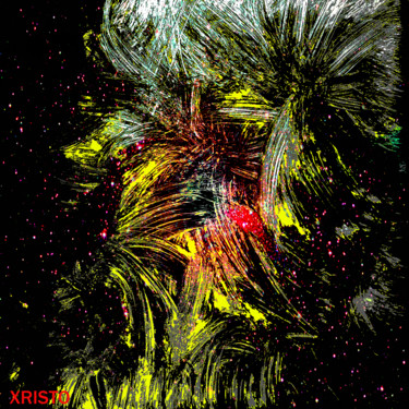 Arts numériques intitulée "Energies Cosmiques…" par Xristo, Œuvre d'art originale, Peinture numérique