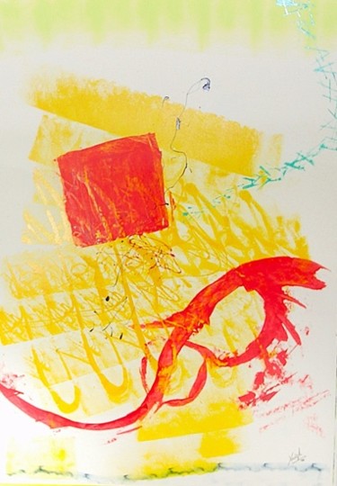 Painting titled "Chant 04" by Xristoph, Original Artwork