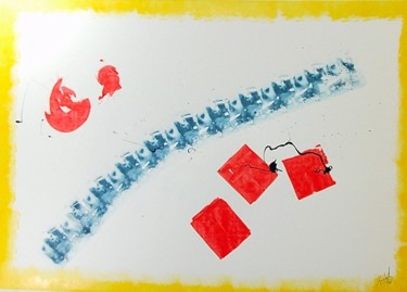 Painting titled "Chant 10" by Xristoph, Original Artwork