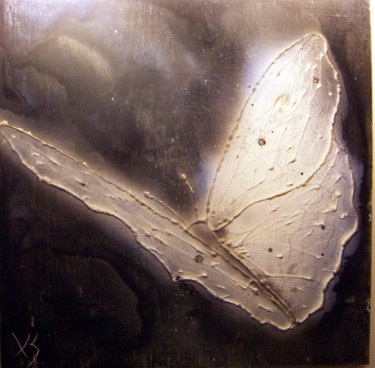Peinture intitulée "papillon 1" par Xavier Xanta, Œuvre d'art originale