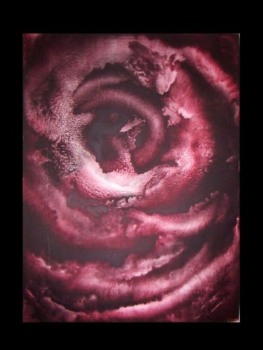 Peinture intitulée "rose" par Xavier Xanta, Œuvre d'art originale